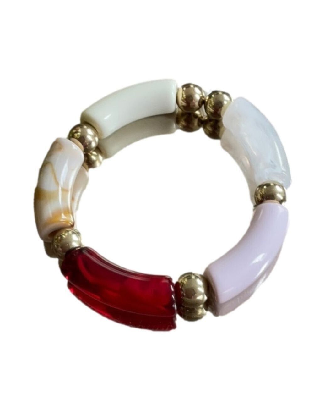 CHUNKY ACRYLIC STRETCH BRACELET